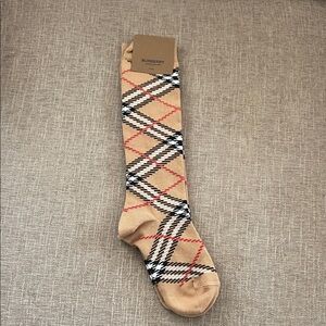 Burberry New Nova Check Cotton  Children Socks, 1 pair
